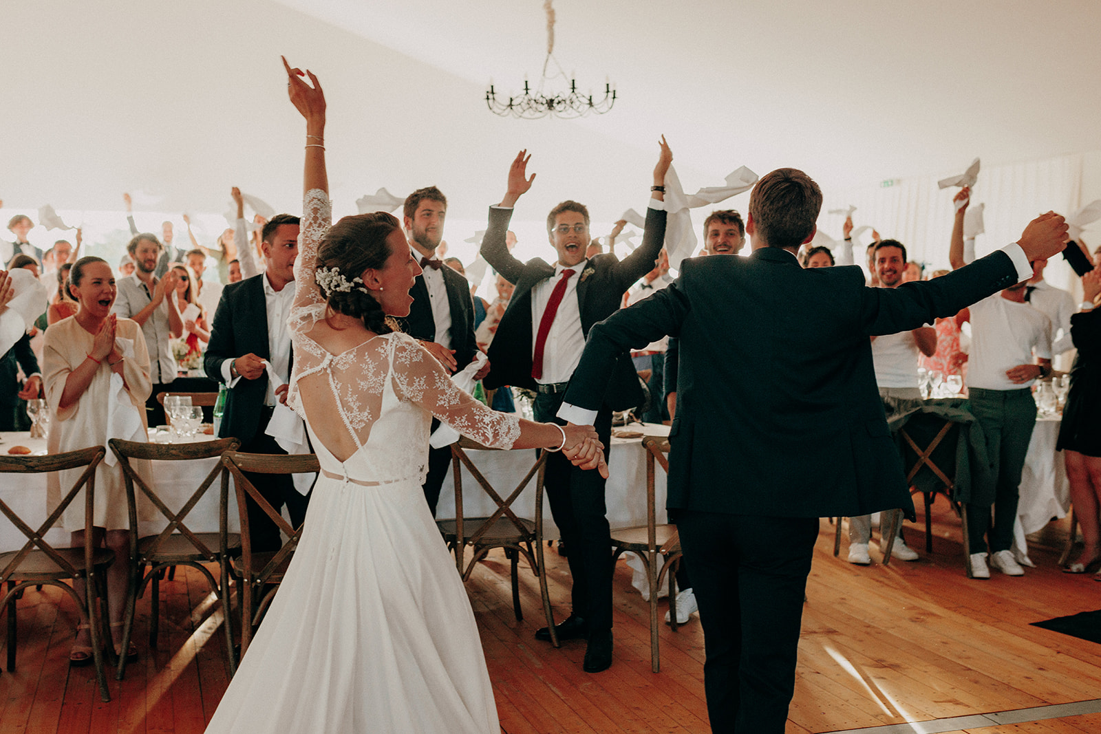 Dîner de mariage haut de gamme dans un château normand